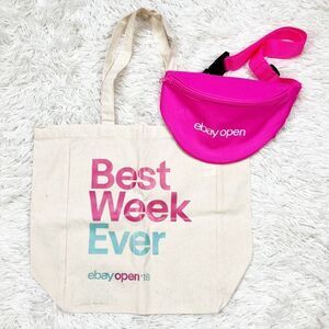 eBay‎ Open 2018 Tote and Bum Bag